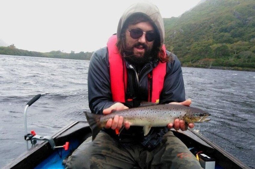 Salmon & Sea Trout Fly fishing on Kylemore Lough.Co Galway.Guided.Half /Full Day