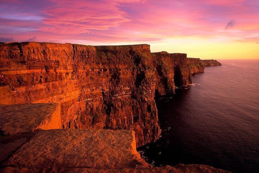 Cliffs of Moher at sunset