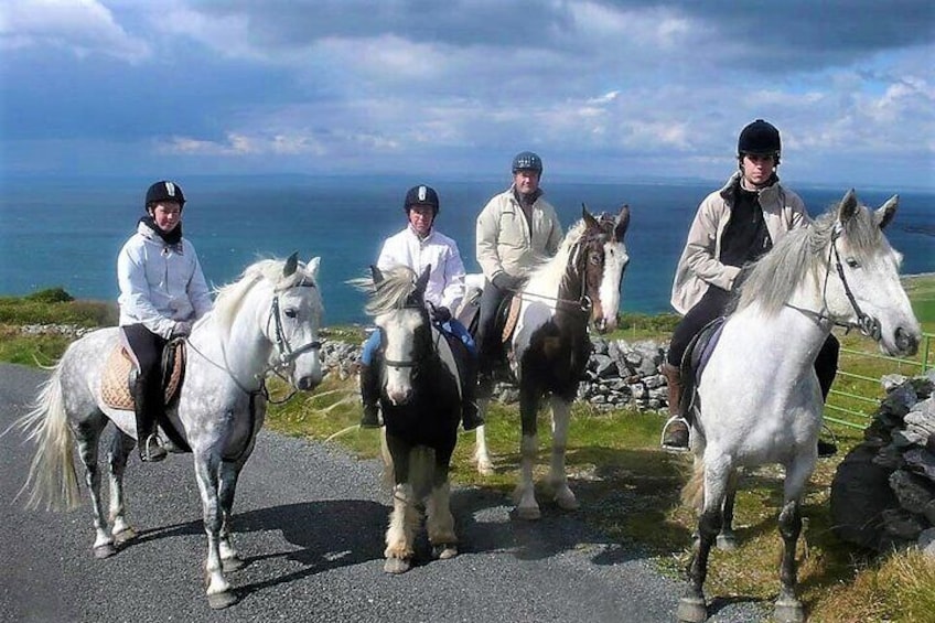 Horse riding - Dirt Trek Trail. Lisdoonvarna, Clare. Guided. 1 hour.