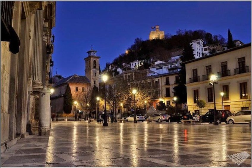 Plaza Nueva and the Alhambra