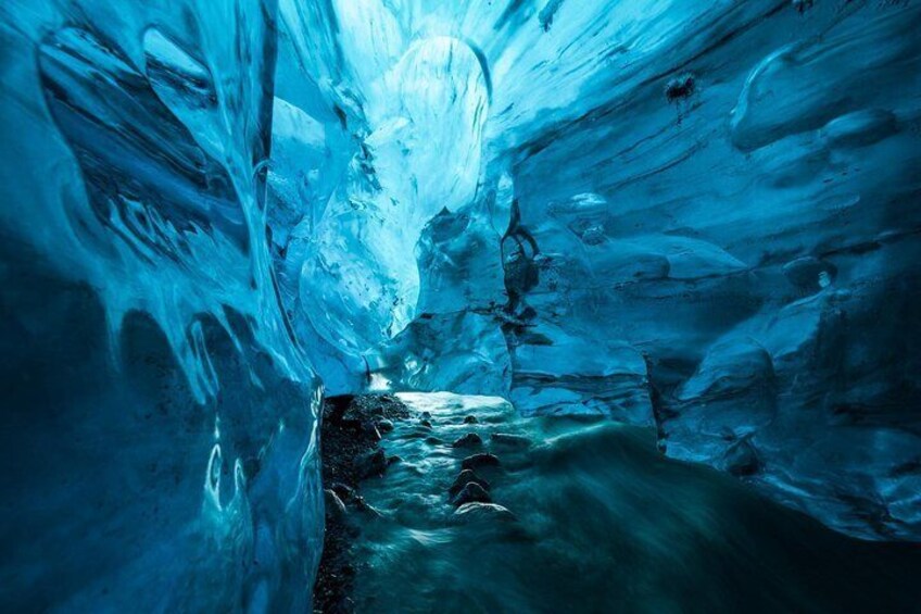 Blue Ice Cave Adventure