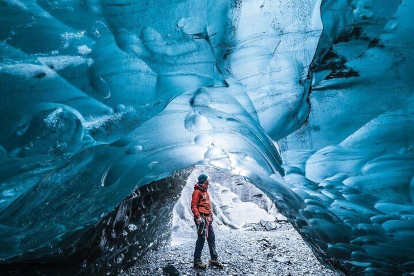 Blue Ice Cave Adventure