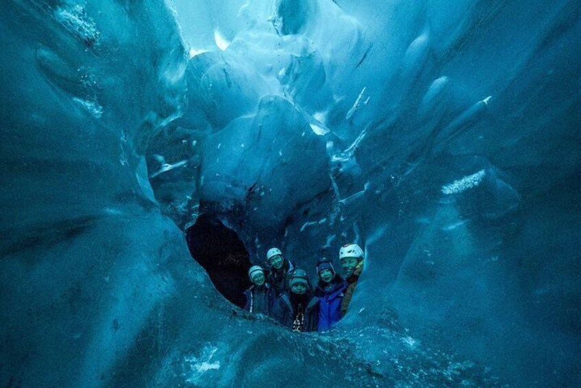 Blue Ice Cave Adventure