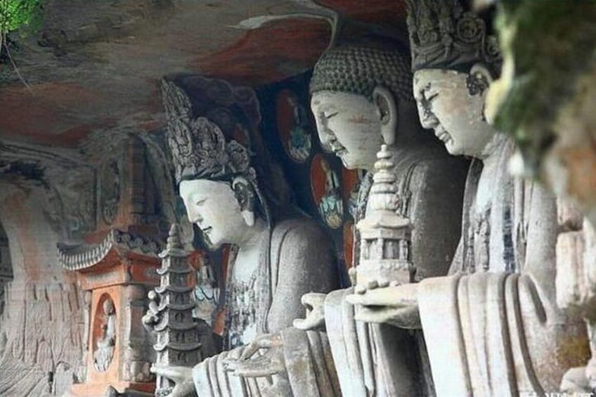 250 USD Per Group Dazu Rock Carvings+Ciqikou Old Town Private Tour