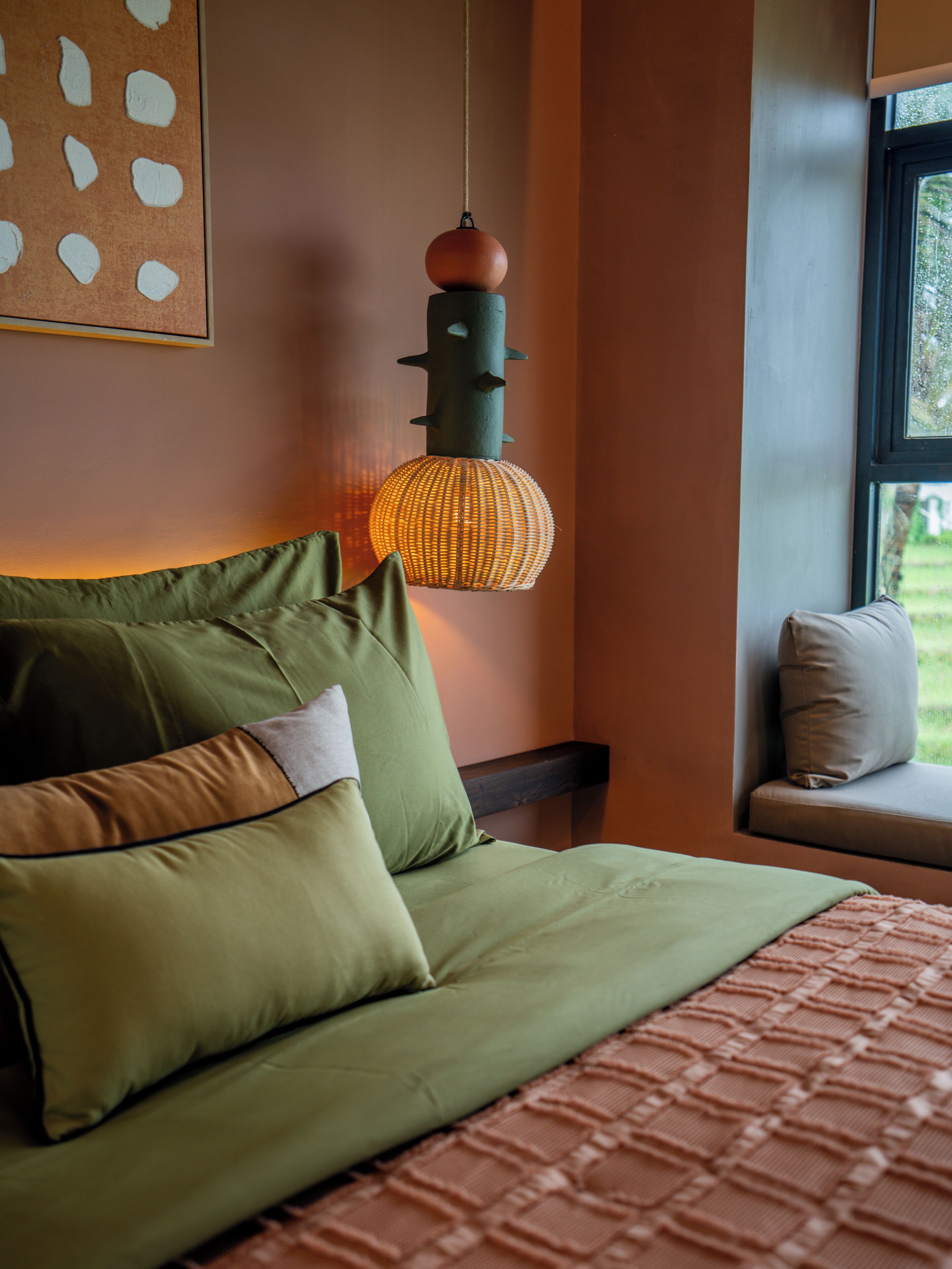 디럭스 빌라, 킹사이즈침대 1개 및 소파베드, 전용 수영장, 강 전망 | 다이닝룸